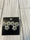 Silver Colored Flower Earrings — photo 2