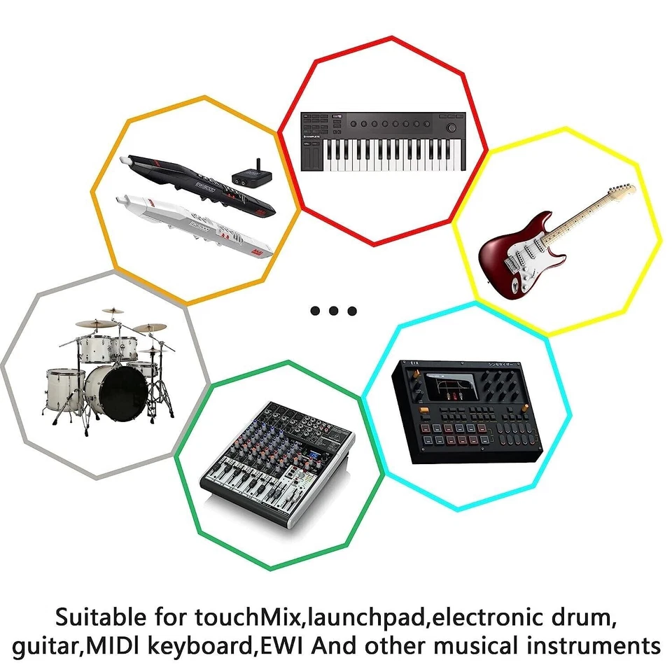CERRXIAN 6FT Din 5 Pin Male to 2 RCA Female 90 degree 3.5MM Audio DVD CD Player  - Image 2 of 4
