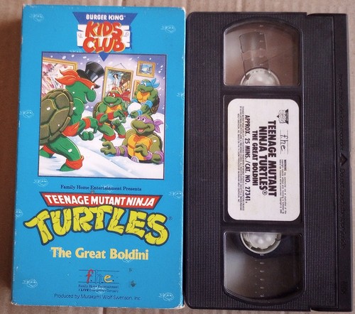Teenage Mutant Ninja Turtles The Great Boldini VHS Video FHE Burger King TMNT - Picture 2 of 10