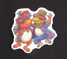 Cute Amphibian Frog Sticker 2.25" E