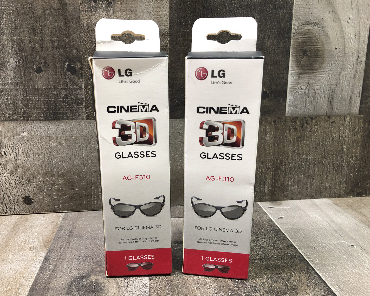 Lot of 2 LG 3D Glasses Cinema View AGF310 See Description Free