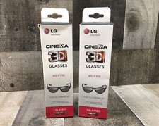 Lot of 2 LG 3D Glasses Cinema View AG-F310 - See Description - Free Shipping 