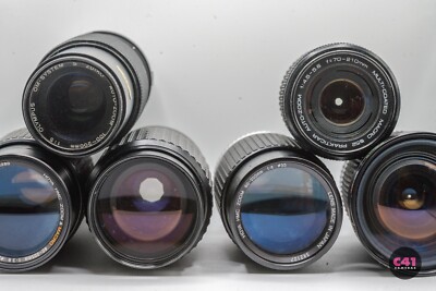 6x Kleinbildkamera Zoomobjektive Restposten Pentax Olympus Sirius Hoya Prakticar - Pilz