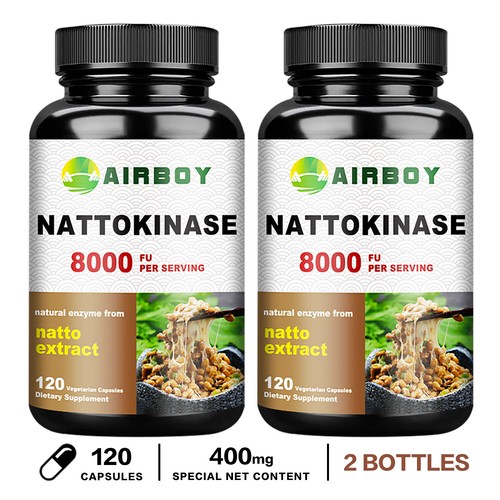 120pcs Nattokinase 8,000 FU - Heart & Cardiovascular Health, Blood Flow, Non-GMO - Picture 10 of 12