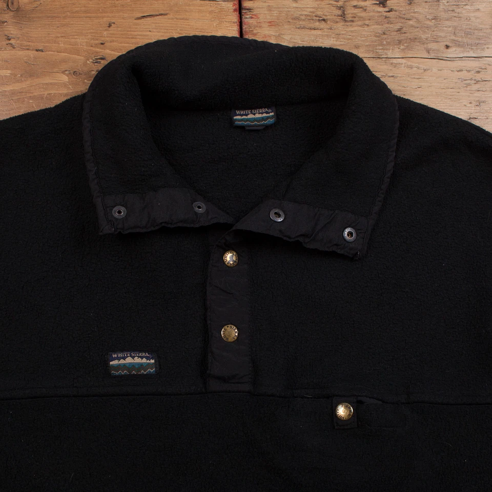 Chaqueta polar Sierra blanca vintage XL Gorpcore años 90 negra para mujer senderismo al aire libre Foto 3 de 4