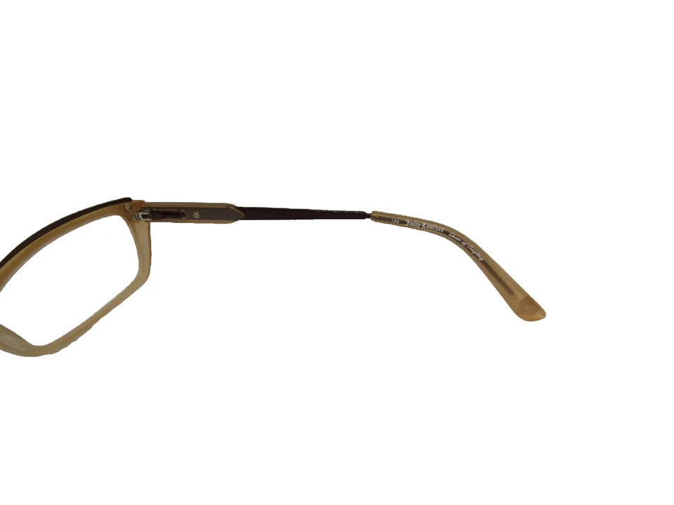 Monturas de gafas de diseñador Juicy Couture marrón y beige degradado - solo monturas Foto 4 de 4