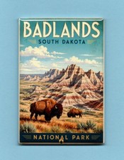 BADLANDS SOUTH DAKOTA TRAVEL POSTER *2X3 FRID...