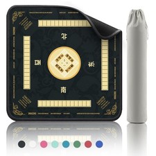 Mahjong Mat - Non-Slip Noise Reduction Gaming Mat 32.4x32.4 Inch for Mahjong/...