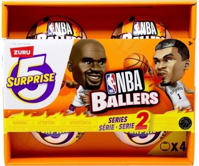 4個パック！5サプライズNBA BALLERS2 Zuru 5 SURPRISE NBA BALLERS - SERIES 2 - 4 PACK, gift for an