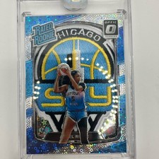 Angel Reese ART card with Chicago sky patch