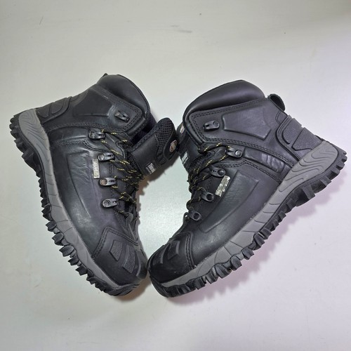 DICKIES MEDWAY Safety Boots Waterproof STEEL TOE Leather Black Uk Size 6 EU 40 - Picture 2 of 9