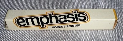 Vtg Emphasis Pocket Pointer Telescoping 6 to 25.5'' Stainless Steel Japan w/ box
