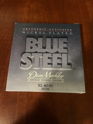NEW Dean Markley Bass Blue Steel XL 40-95 2670 Cryogenic Activated