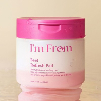 I'M FROM Beet Refresh pad 60pads /260ml Nourishing, Korean Cosmetics, Kbeauty