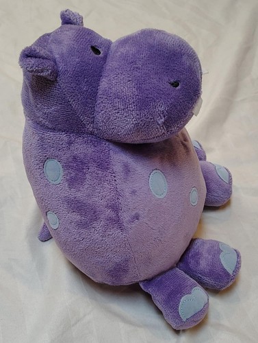 2006 Commonwealth Plump Pets Purple Hippo Plush 10" Stuffed Animal Hippopotamus - Picture 2 of 10