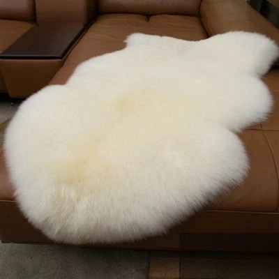 Fausse Fourrure Tapis Canapé Chaise Siège Coussin et Pad Chevet de Sol Peluche - Photo 1/4