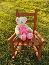 Child's Rocking Chair Wood Vintage Toddler Antique
