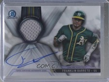 2017 Bowman Chrome Chrome Auto Relics 68/150 Franklin Barreto #CAR-FB Auto qv3