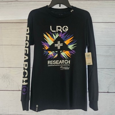 LRG Lifted Research Group S Small Men's Longsleeve T-Shirt Black Multi NWT L597