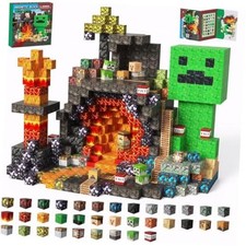 Magnetic Building Blocks STEM Toy Magnet Cubes for Kids 4-12 Cave-200pcs