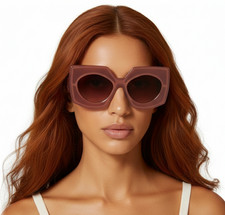 NEW Valentino V-SOUL-PNK - GLD Sunglasses 53mm 100 Authentic