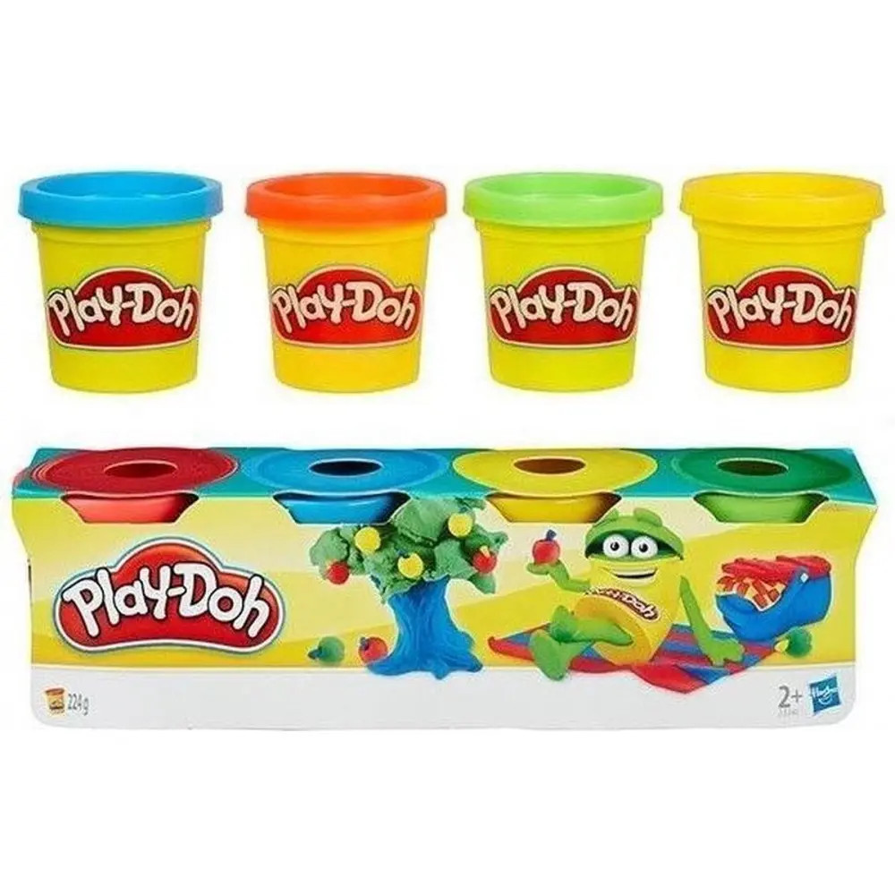 Hasbro Play-Doh Rot/Gelb/Blau Hasbro 23241Eu0 Play-Doh Mini 4Er Pack Schulknete - Bild 3