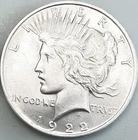 1922 P Peace Dollar About Uncirculated.