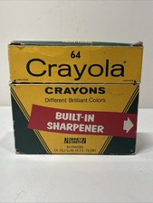 Vintage Crayola Crayons Binney Smith Retired Colors Sharpener Most Never Used