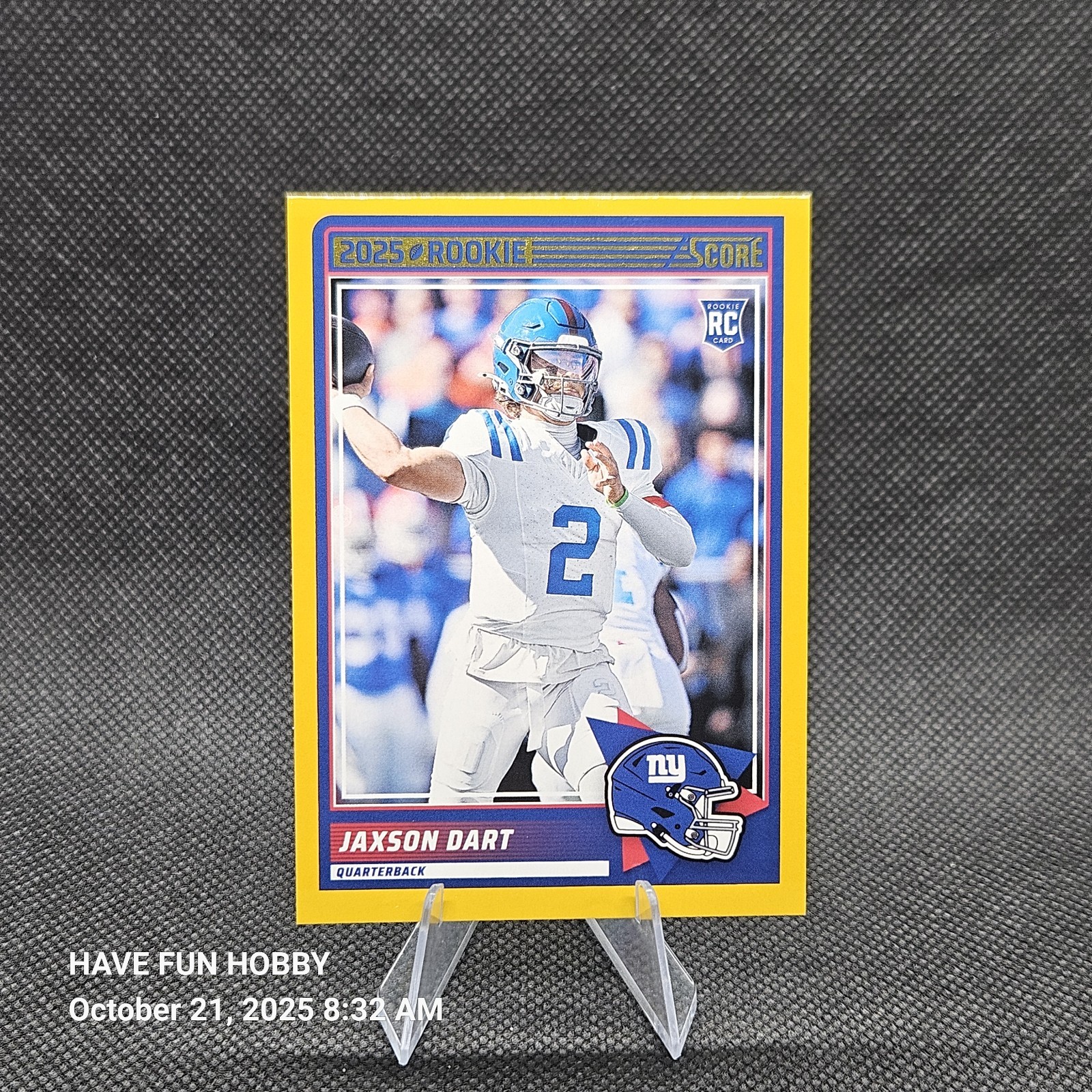 2025 Panini Score Jaxson Dart Gold Rc #35