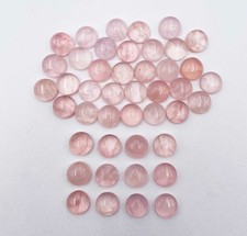 Natural Rose Quartz Round Cabochon Loose Gemstone Lot 16 Pcs 12 MM 100 CT