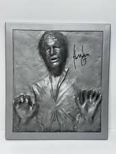 Harrison Ford Hand Signed Han Solo Carbonite Plaque Wall Decor Star Wars JSA COA