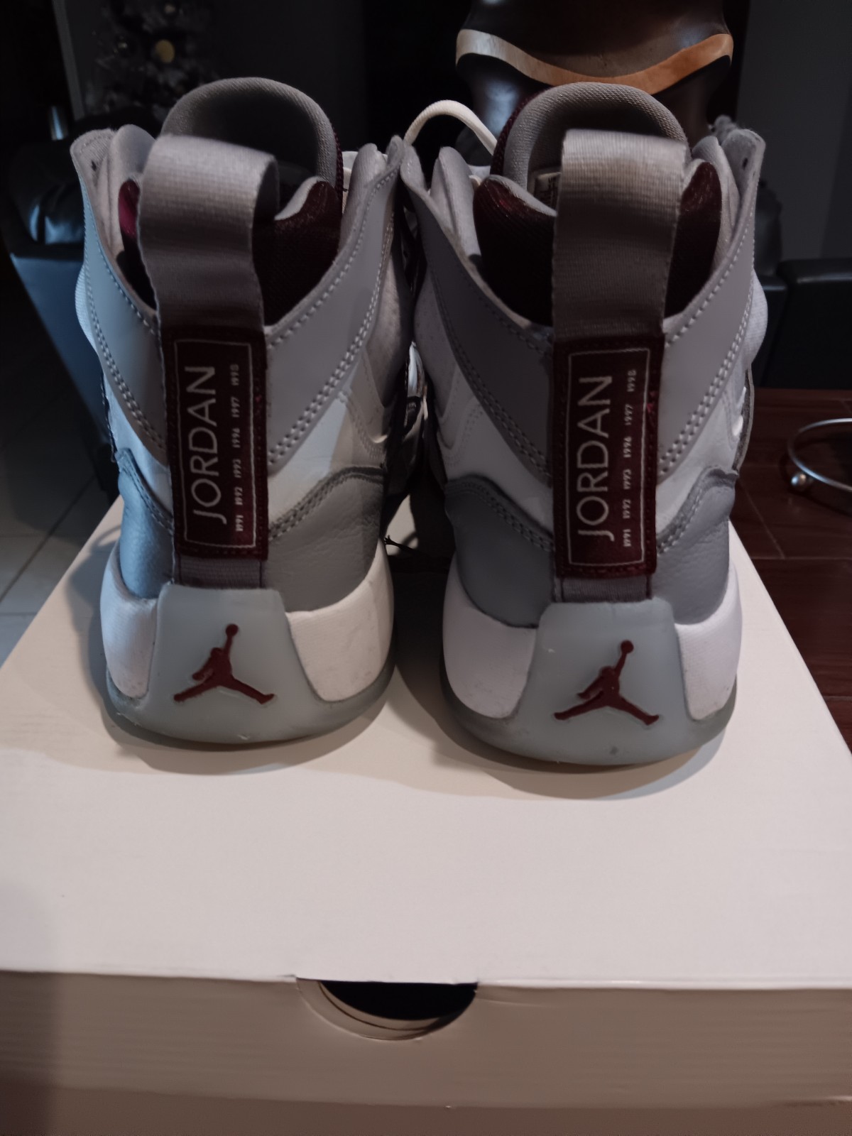 Nike Air Jordan Jumpman Two Trey Men's Sneakers White/Red, Size 11