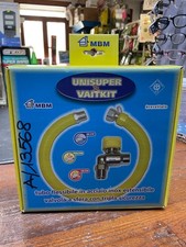 tubo flessibile per gas in acciaio inox + valvola a sfera Unisuper Vaitkit