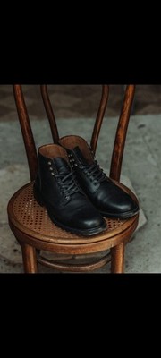 Huckberry Rhodes Service Boots Matte Black 12D