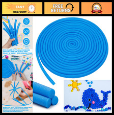 Versatile 1" x 40ft Blue Foam Noodles - Pool Noodles, Crafting, DIY Supplies