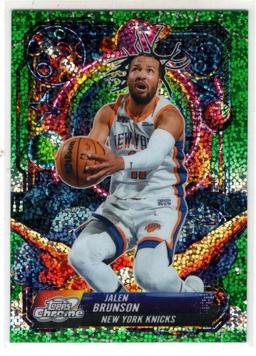 2026 Topps Cosmic Chrome Jalen Brunson #PRP-4 Green Space Dust Propulsion /75 SP