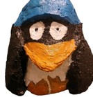 Paper Mache Penguin 8"×6.5"x5" Handmade Sculpture Decor — photo 4