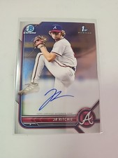 JR Ritchie 2022 Bowman Chrome Draft Autographs Auto CDA-JR Atlanta Braves RC #3