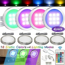 4PCS Dimmable LED Under Cabinet Lights Mains Kitchen Cupboard Shelf Counter Lamp