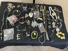 Vintage/now estate Costume Jewelry Lot  all materials 30+ pieces re-sell wear