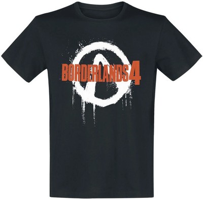 Borderlands T-Shirt Herren Borderlands 4 Logo schwarz