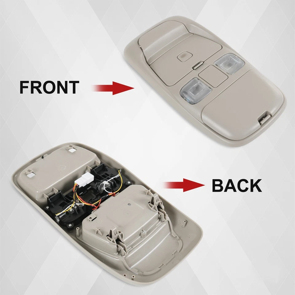 Almacenamiento de luz de cúpula de consola superior para Dodge Ram 1500 2500 55350657 1998-2001 Foto 4 de 4