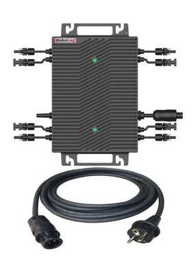 Wechselrichter Paket.ag HSEU-2000 W drosselbar auf 600 W | WIFI | App