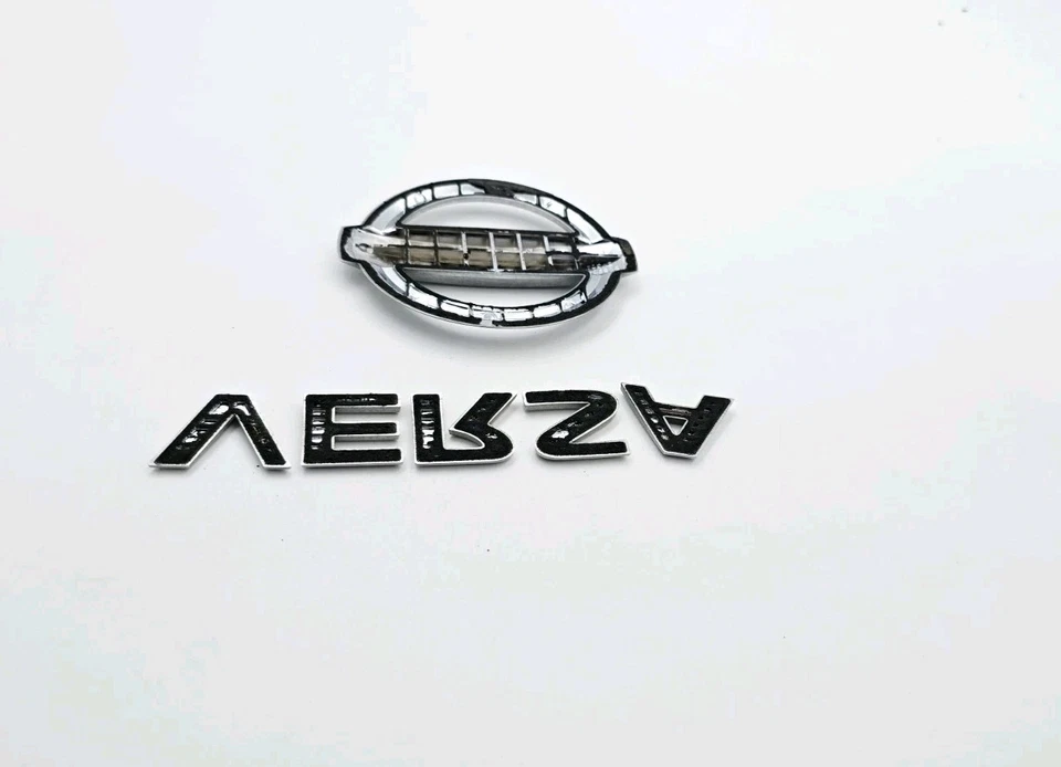 2007-2011 NISSAN VERSA SEDAN REAR LID CHROME EMBLEM LOGO BADGE SIGN SET - Image 3 of 3