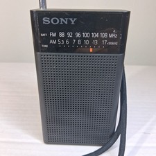 Sony ICF-P26 Portable Analog AM/FM Radio w/Speaker AA Batteries - Tested