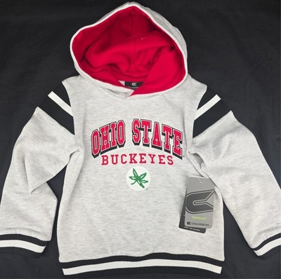 NEW Ohio State Buckeyes Colosseum Gray Hoodie Hooded Sweatshirt Toddler Boys 3T