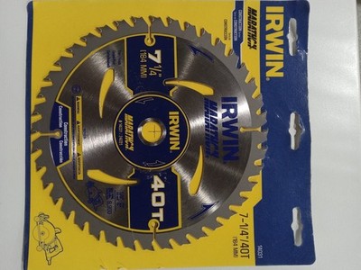 IRWIN HANSON Hanson 7-1/4  x 40T Trim/Finish Arbor