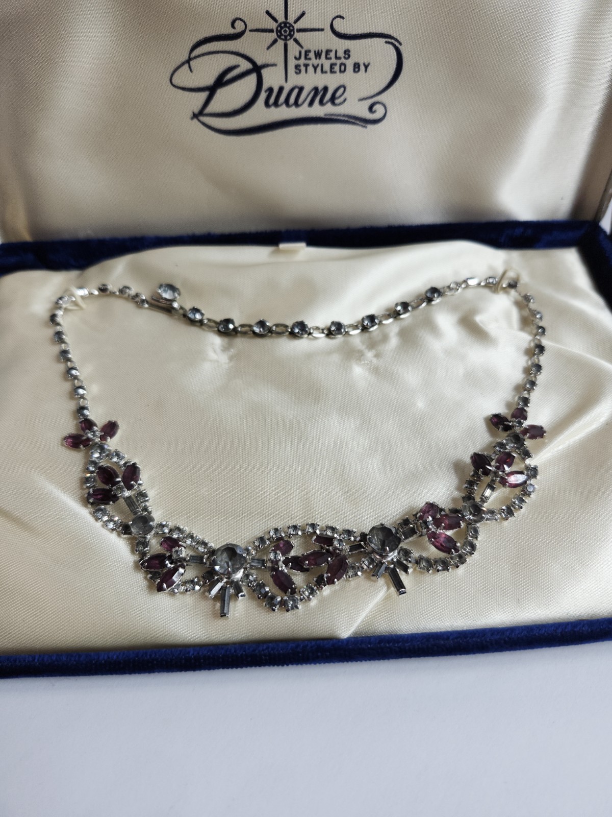 Duane Rhinestone Statement Necklace - image 2