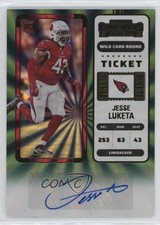 2022 Panini Contenders Rookie Ticket Wild Card Round Jesse Luketa #260 Auto 0hr. rookie card picture