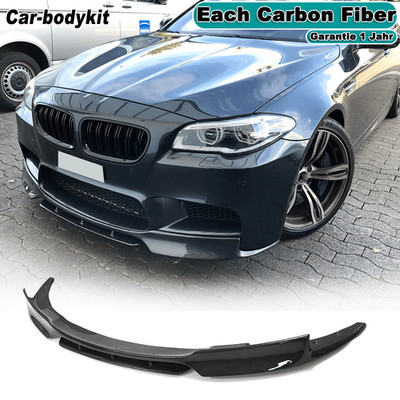 Carbon Fiber Front Spoiler Spoiler Lip Splitters Front Lip For BMW F10 M5 2012-2016